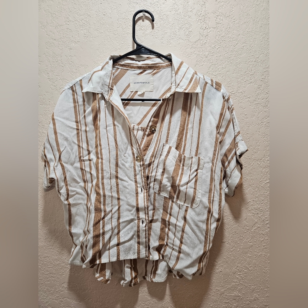 Aeropostale Button Summer Over Shirt